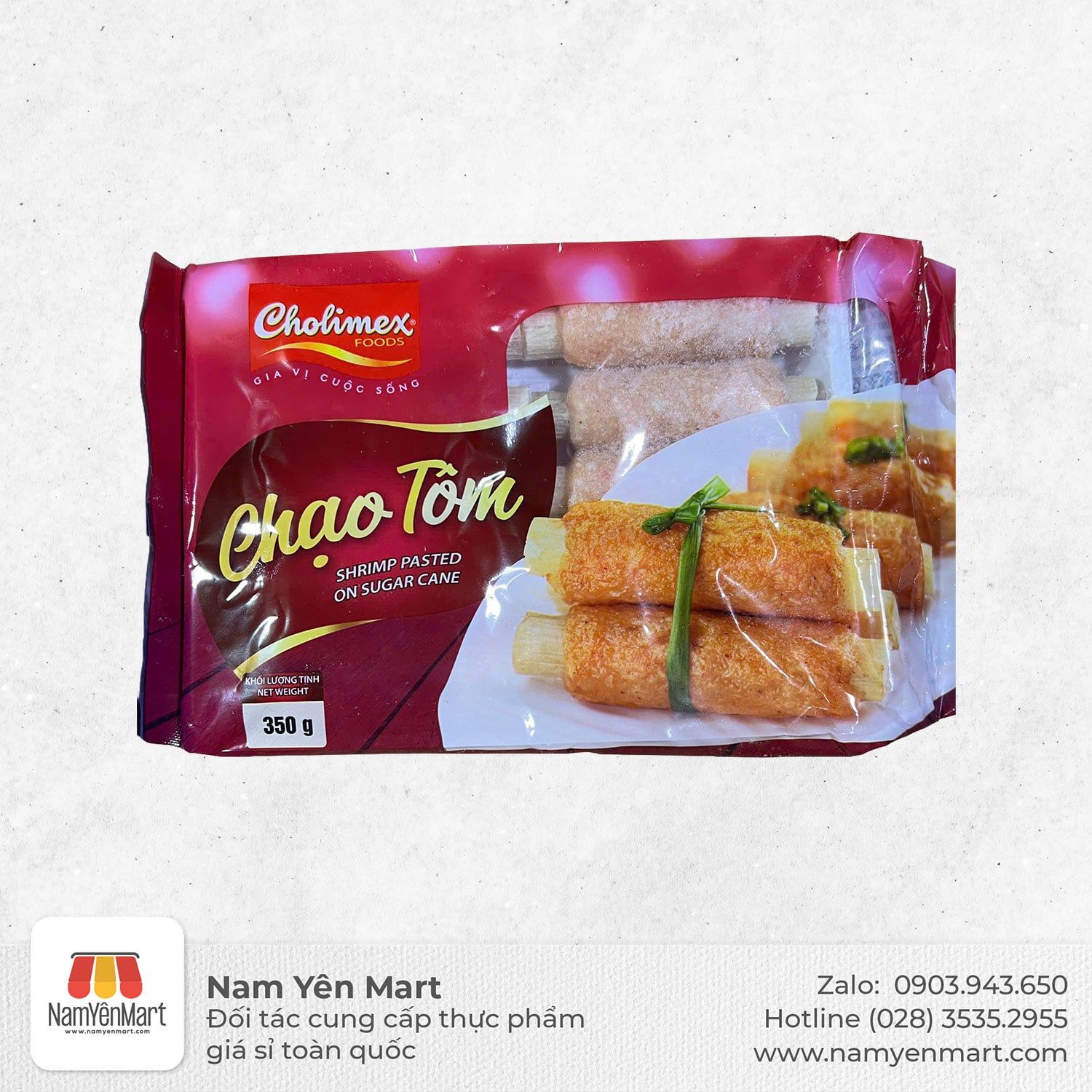  Chạo tôm Cholimex 350gr (loại 10 cây/gói) 