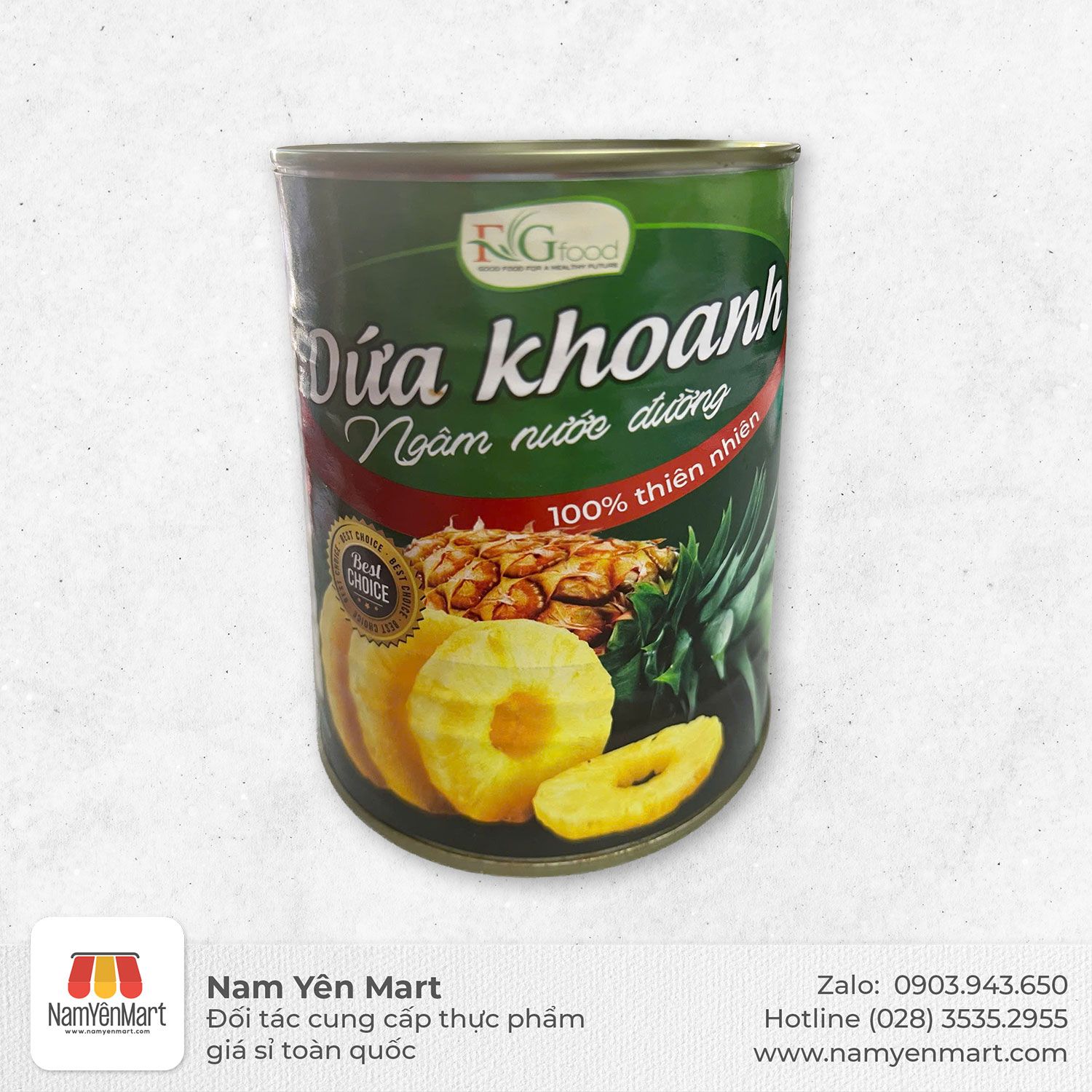  Dứa Khoanh Đóng Hộp 550g 