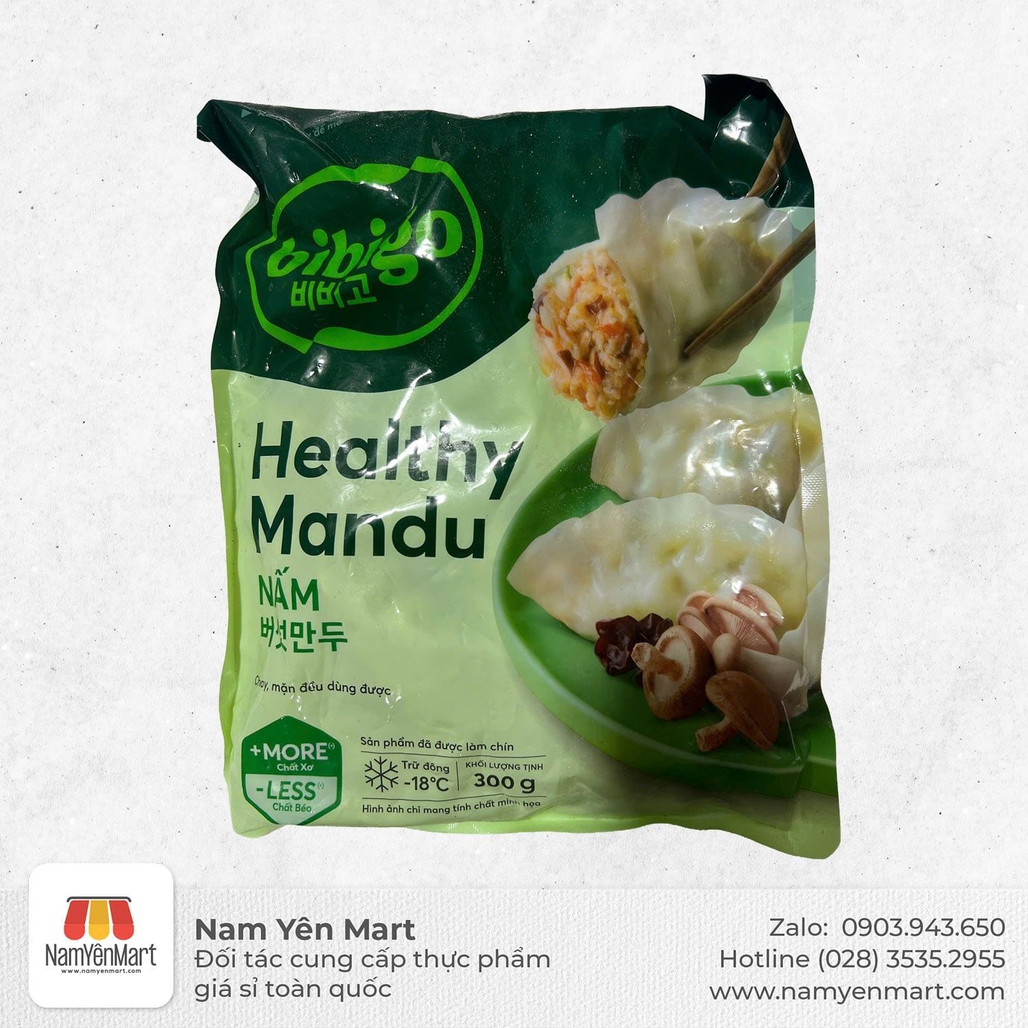  Mandu Healthy BIBIGO Nấm Tứ Vị - Gói 300g 