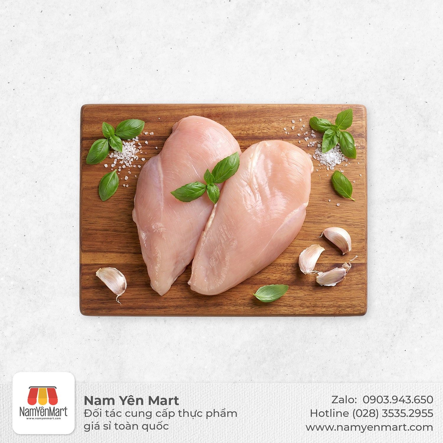  Ức gà tươi phi lê (Giá 1 Kg) 
