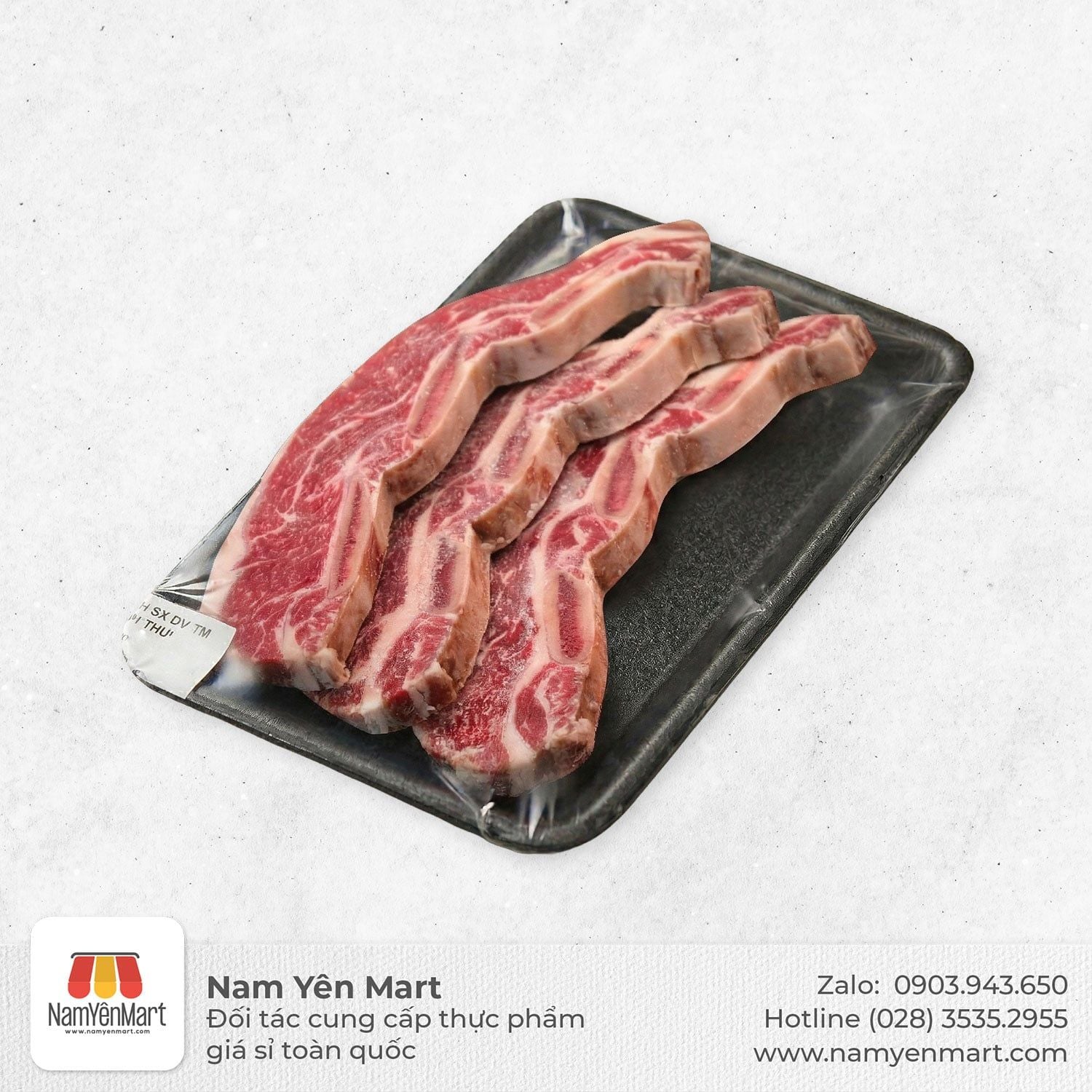  Sườn bò Canada cắt BBQ (300g) 