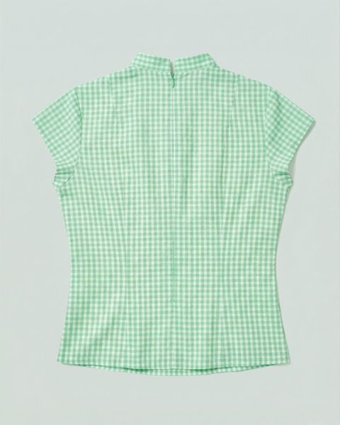 Áo Jade Top - Pearl Green Gingham