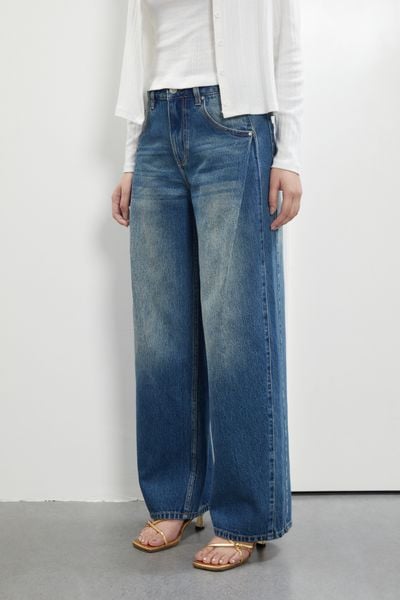 Quần Husband Slay Jeans - Original Blue