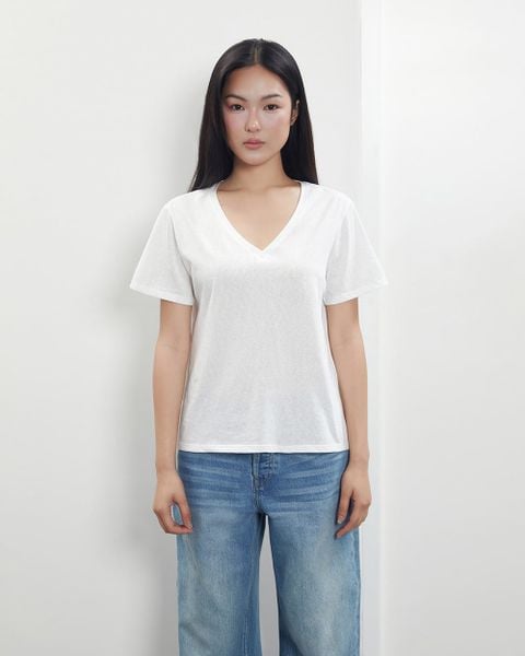 Áo Relaxed Fit Paper T - White