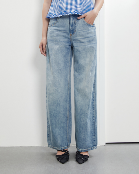 Quần Husband Slay Jeans - Light Blue