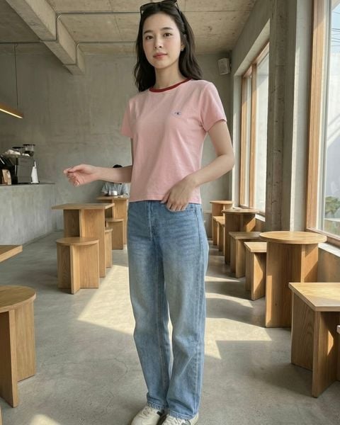 Quần Girl Jeans - Light Blue