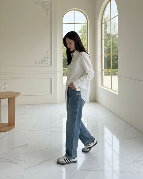 Áo Standard Lux Shirt - Ivory White