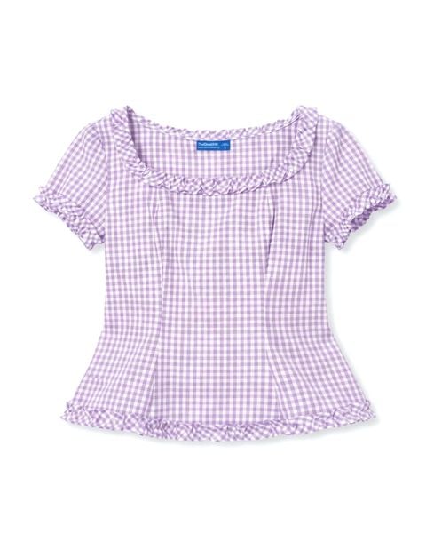Áo Jasmine Top - Lilac Gingham