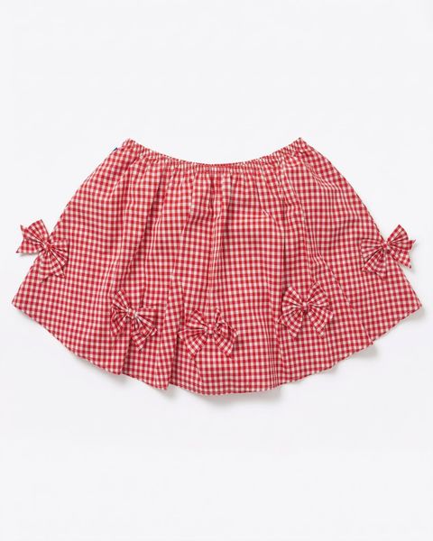 Váy Bow Skirt - Red No.2 Gingham
