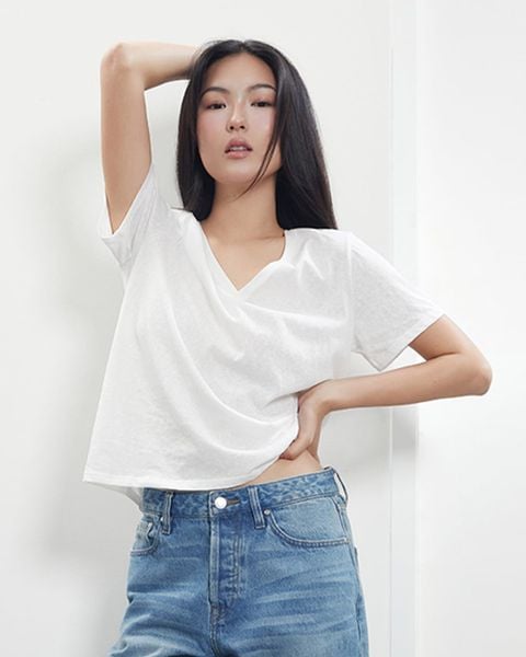 Áo Relaxed Fit Paper T - White
