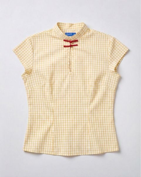 Áo Jade Top - Yellow Gingham