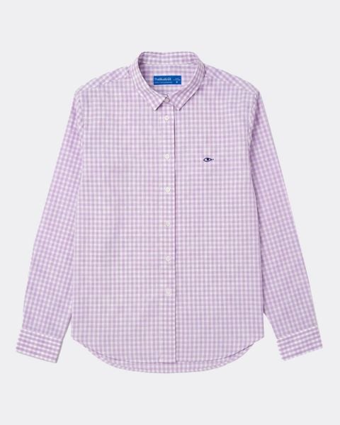 Áo The A Classic Shirt - Lilac Gingham