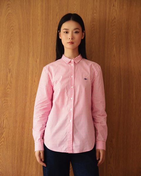 Áo The A Classic Shirt - Pink Gingham