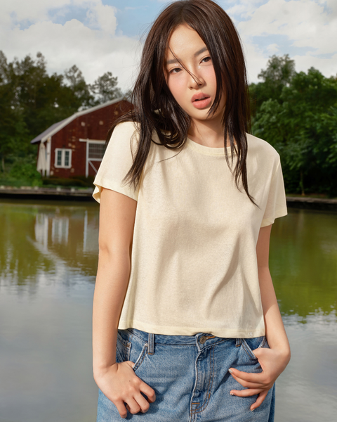 Paper Boxy T - Yellow