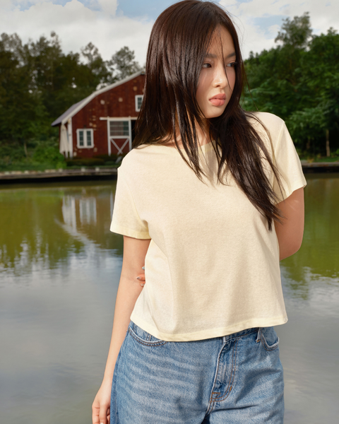 Paper Boxy T - Yellow
