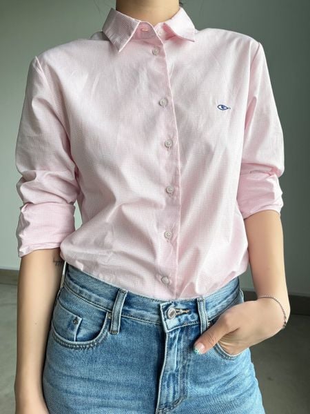 Áo Daily Shirt - Rose' Pink Micro Gingham