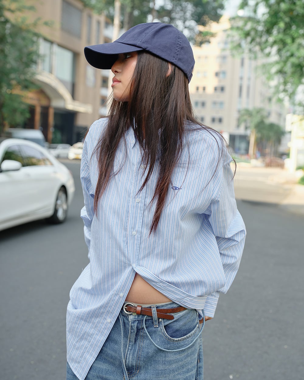 Áo Boyfriend Big Shirt - Premium Golden Blue – TheBlueTshirt