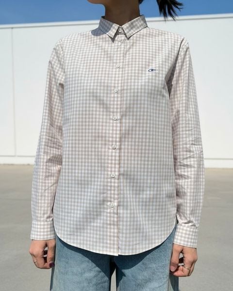 Áo The A Classic Shirt - Light Brown Gingham