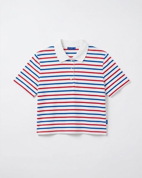Áo The A Polo - Signature Red Blue Stripe