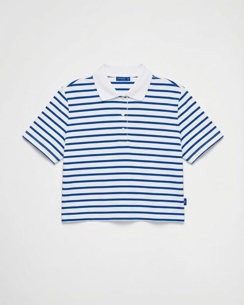 Áo The A Polo - Blue Signature Stripe