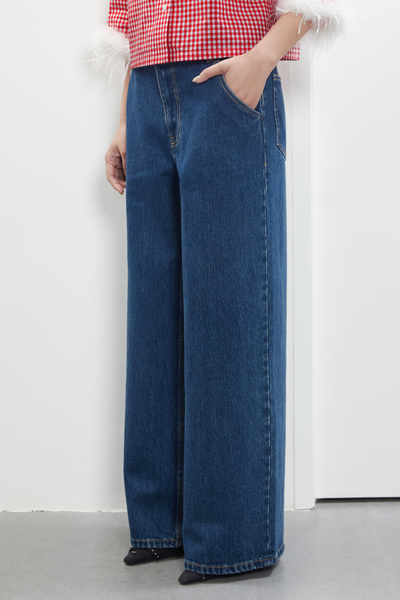 Quần French Girl Jeans - Blue Marine Wash