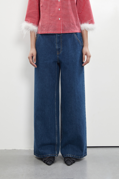 Quần French Girl Jeans - Blue Marine Wash