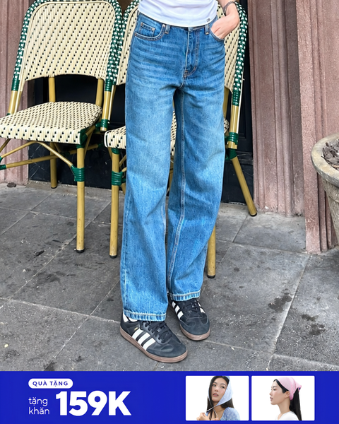 Quần Girl Jeans - Blue City