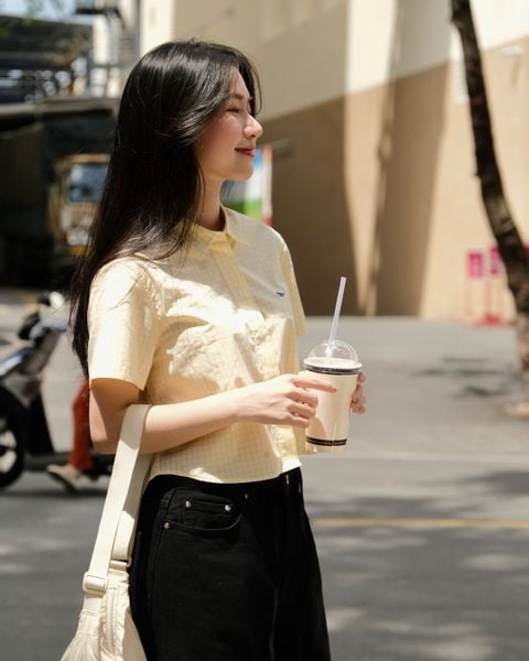 Áo BlueMade Boxy Shirt - Yellow Gingham