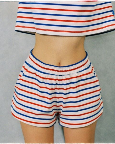 Quần Sporty Shorts - Signature Red Blue Stripe
