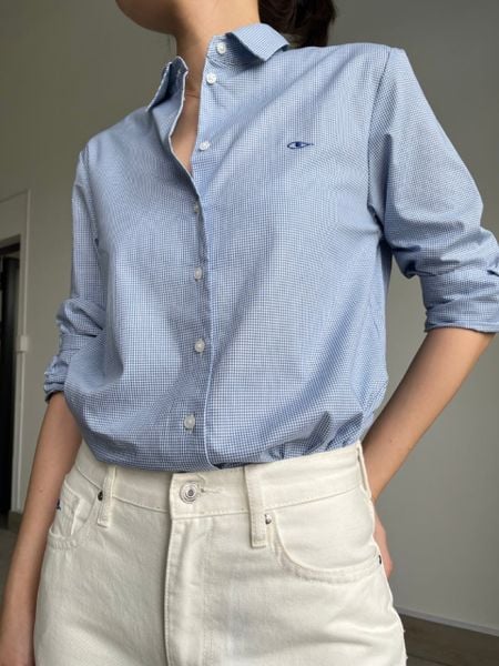 Áo Daily Shirt - Stone Blue Micro Gingham