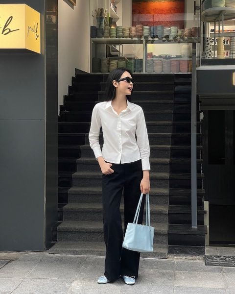 Quần Straight A Jeans - Black Vintage