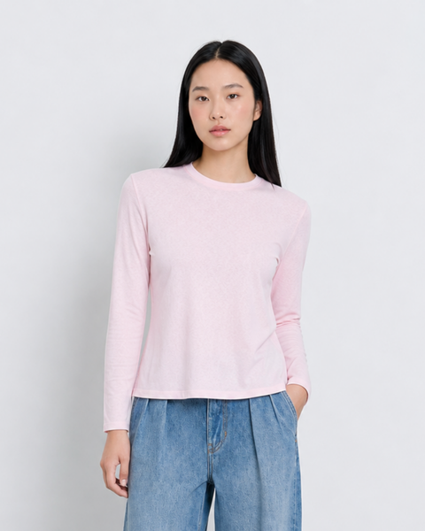 Áo Paper Long Sleeve T - Pink