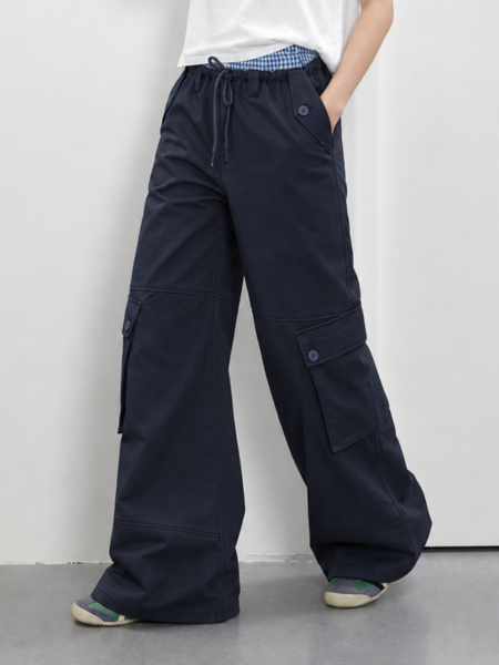 Quần Run Pocket Khaki Pants - Navy