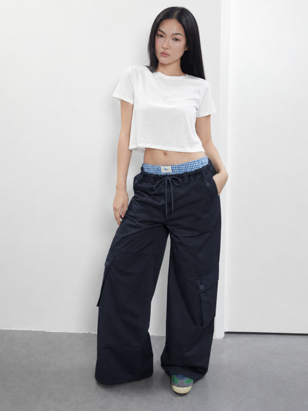 Quần Run Pocket Khaki Pants - Navy