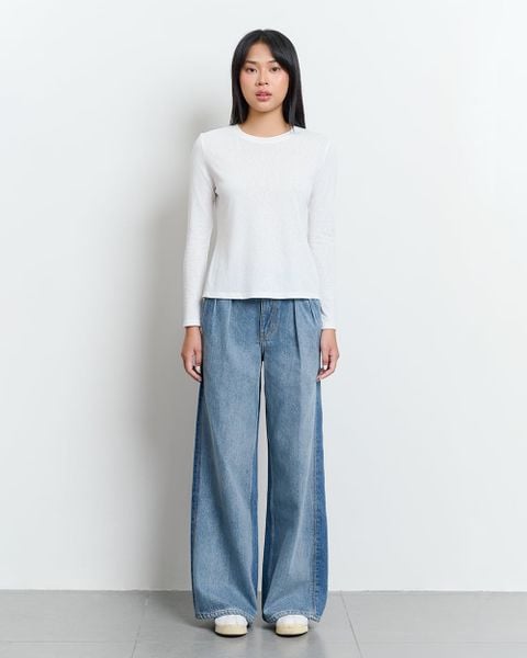 Áo Paper Long Sleeve T - White