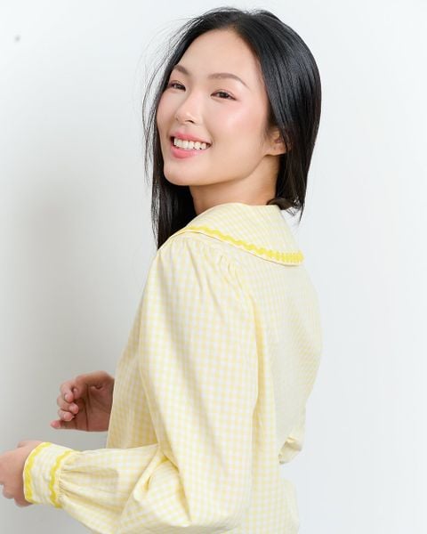 Áo Jessie Shirt - Yellow Gingham