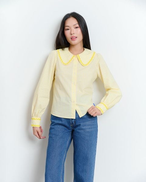 Áo Jessie Shirt - Yellow Gingham