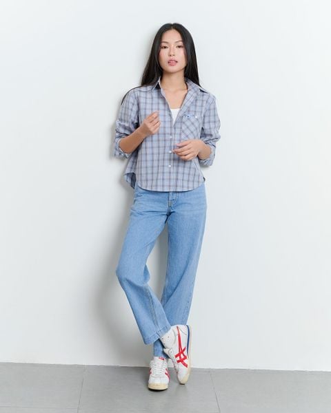 Quần Dad Jeans - Mill Blue