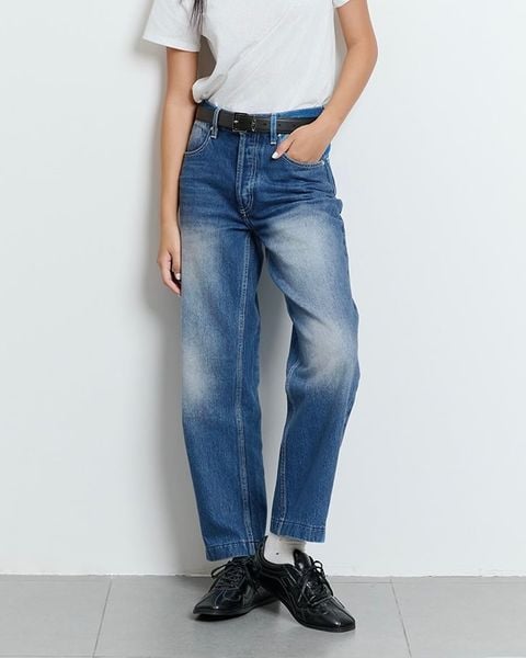 Quần Dad Jeans - Blue Household