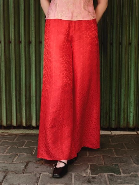Quần Tơ Tằm Phương Nam - Đỏ Aura