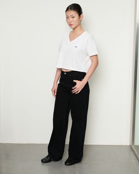 Áo V Neck T - 250 White