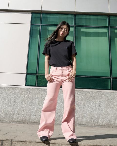 Quần Straight A Jeans -  Dusty Rose Wash