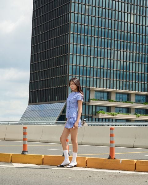 Váy Soul City Skirt - Blue Gingham Paradise