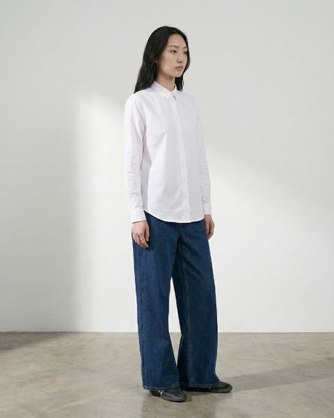 Áo The A Classic Shirt - White Oxford