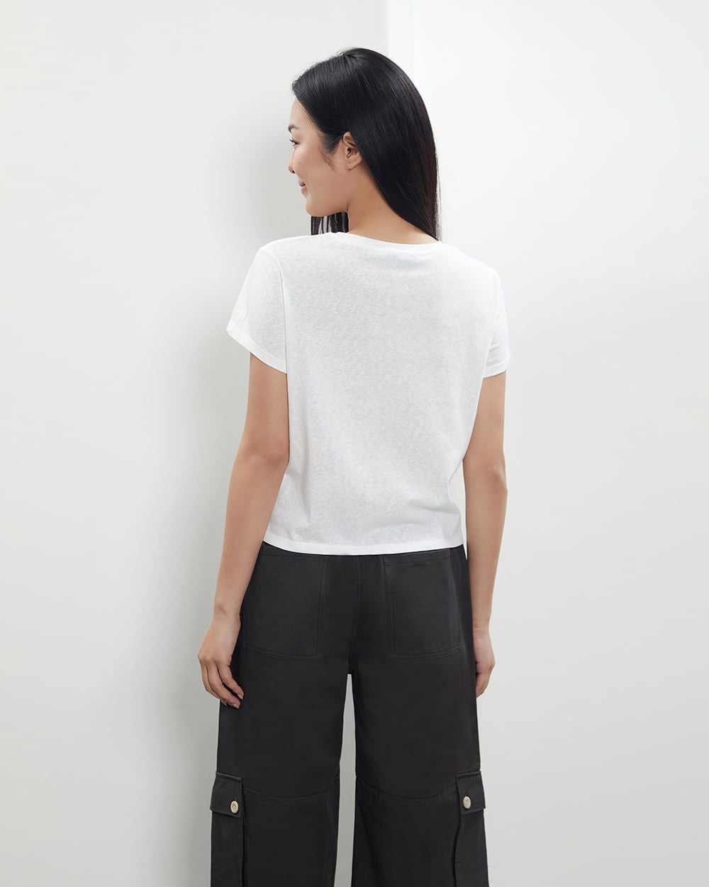 Áo Paper Boxy T - White