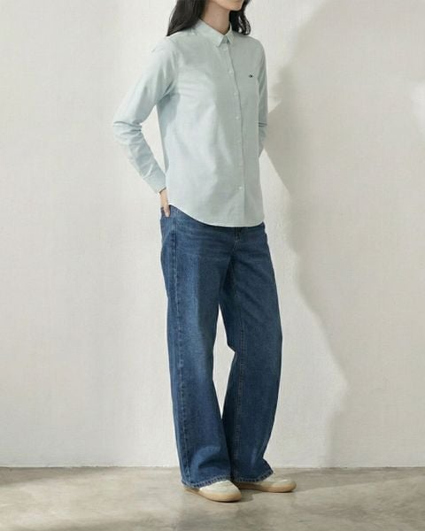 Áo The A Classic Shirt - Green Oxford