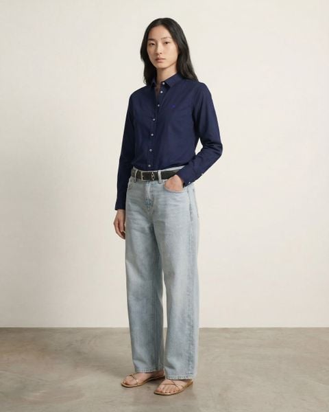 Áo The A Classic Shirt - Navy Oxford