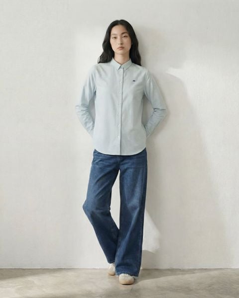 Áo The A Classic Shirt - Green Oxford