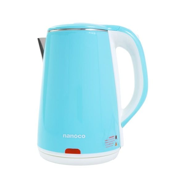 Bình đun siêu tốc inox Nanoco NKT2241B 2.2L 1800W – Inox 304, đèn LED báo
