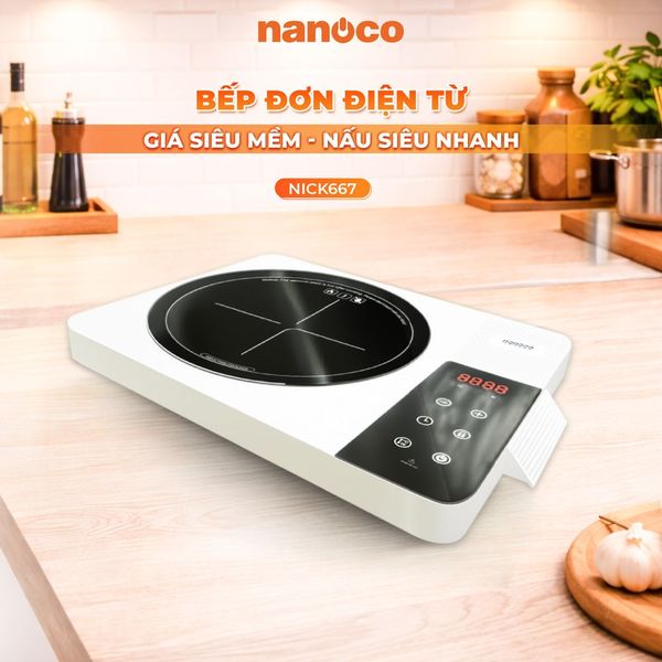 Bếp điện từ đơn Nanoco NICK667 công suất 2000W